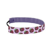 プラムスライプサマーパープルプラムフルーツイラストレーション アスレチックヘッドバンド (左)