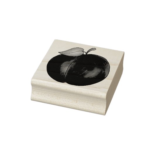 プラムスライプサマーパープルプラムフルーツイラストレーション ラバースタンプ (スタンプ)