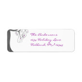 プラムスワールウッドグレインツリー差出人住所 ラベル (正面)