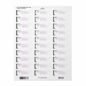 プラムスワールウッドグレインツリー差出人住所 ラベル (フルシート)