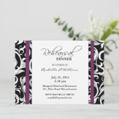 プラムスワールリハーサルディナーカード 招待状 (スタンド正面)