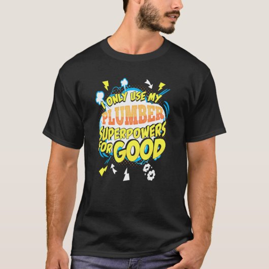 プラムスーパーパワーズギャグギフトアイディア Tシャツ (正面)