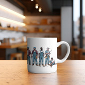 プラムズゴー魚釣り コーヒーマグカップ