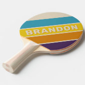 プラムダストはっきりしたレストライプのインボー 卓球ラケット (正面アングル)