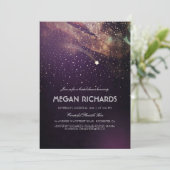 プラムナイト金ゴールド射撃、 発砲スターブライダルシャワー 招待状 (スタンド正面)