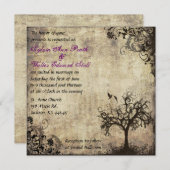 プラムニューライフヴィンテージウェディング招待状 招待状 (正面/裏面)