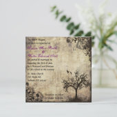 プラムニューライフヴィンテージウェディング招待状 招待状 (スタンド正面)