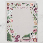 プラムハッピークリスマスレター レターヘッド (正面/裏面)