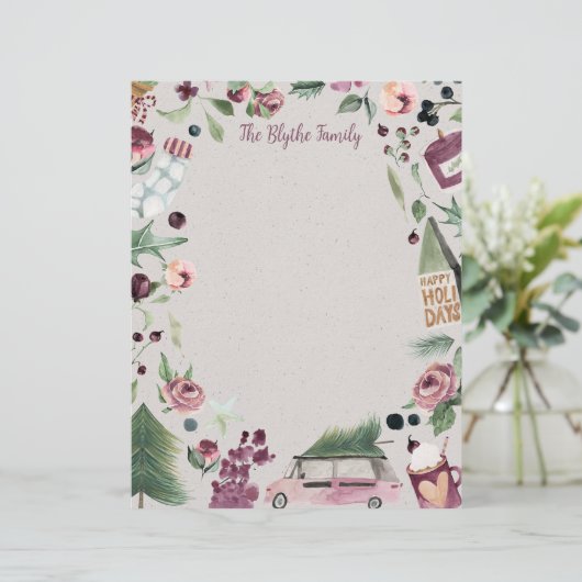 プラムハッピークリスマスレター レターヘッド (スタンド正面)