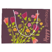 プラムハッピーバースデー抱き枕フローラ ラージペーパーバッグ (裏面)