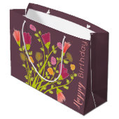 プラムハッピーバースデー抱き枕フローラ ラージペーパーバッグ (裏面アングル)