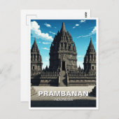 プラムバナンテンプルインドネシアユネスコ ポストカード (正面/裏面)