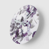 プラムバラのにおい ラウンド壁時計 (傾斜)