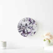 プラムバラのにおい ラウンド壁時計 (ホーム)