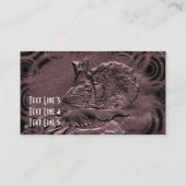 プラムバラフローラアートビジネスカード 名刺 (裏面)