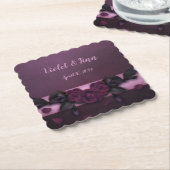 プラムバラ ペーパーコースター (アングル)