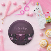 プラムバラ ペーパープレート (パーティー)