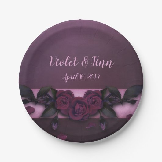 プラムバラ ペーパープレート (正面)