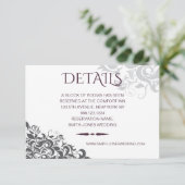 プラムバロック結婚シャンデリア詳細 エンクロージャーカード (スタンド正面)