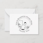 プラムバーサンキューノートカード ノートカード (正面)