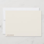 プラムバードケージダマスク招待状 招待状 (裏面)