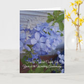 プラムパーソナライズされたバ結婚ゴ65周年 カード (黄色い花)