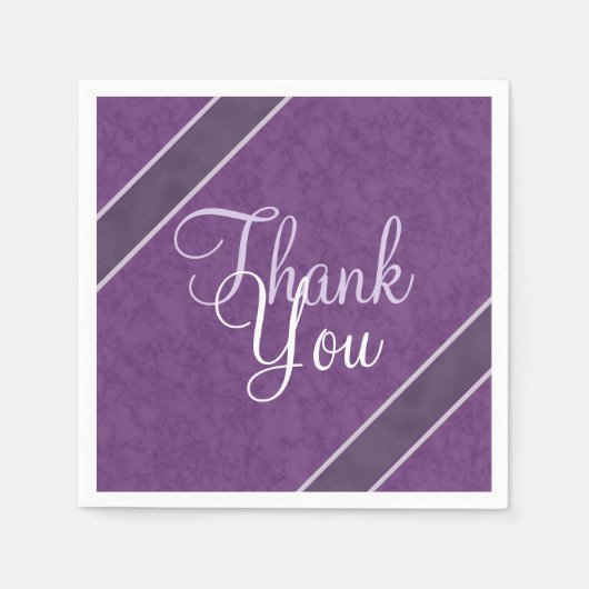 プラムパープルありがとう スタンダードカクテルナプキン (正面)