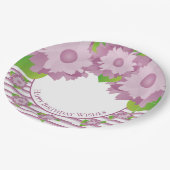 プラムパープルとマウーブフローラ ペーパープレート (アングル)