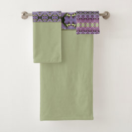 プラムパープルとマウーブ バスタオルセット