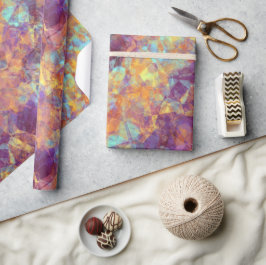 プラムパープルのクチコミした食感 ラッピングペーパー