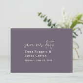 プラムパープルの結婚式Save the Date セーブザデート (スタンド正面)
