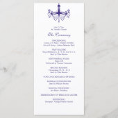 プラムパープルシャンデリア結婚式 プログラム (正面)