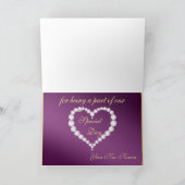 プラムパープルピーコックサンキューカード サンキューカード (内部)