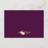 プラムパープルフローラシルバーグレイ結婚ズ詳細 エンクロージャーカード (裏面)