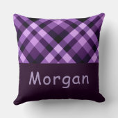 プラムパープルプリドモノグラムラージ装飾用クッション クッション (裏面)