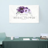 プラムパープルボヘモダンミアンブライダルシャワー 横断幕 (トレードショー)
