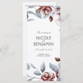 プラムパープルボホ水彩画フローラプログラム プログラム (正面/裏面)