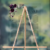 プラムパープルメイブフローラ披露宴席 アクリルサイン (ニュートラル)