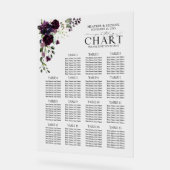 プラムパープルメイブフローラ披露宴席 アクリルサイン (傾斜)