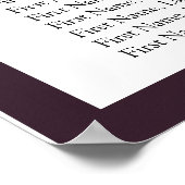 プラムパープルメイブフローラ披露宴席 ポスター (角)