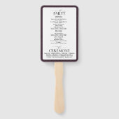 プラムパープルメイブフローラ水彩画 ハンドファン (裏面)