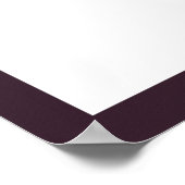 プラムパープルメイブフローラ水彩非詰め ポスター (角)