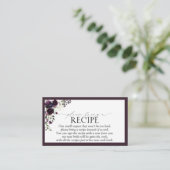 プラムパープルレシピ入れカード エンクロージャーカード (スタンド正面)