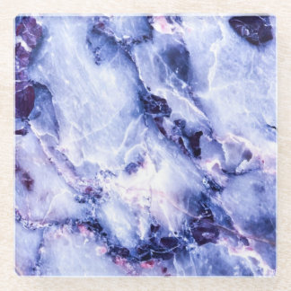 プラムパープル大理石ガラスコースター ガラスコースター