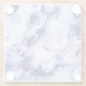 プラムパープル大理石ガラスコースター ガラスコースター (裏面)