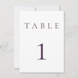 プラムパープル結婚の/イベントテーブル番号