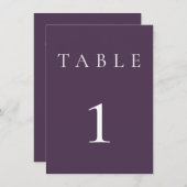 プラムパープル結婚ズ/イベントIテーブル番号 (正面/裏面)