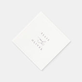 プラムパープル結婚ボホのモダンカクテルII スタンダードカクテルナプキン (角)