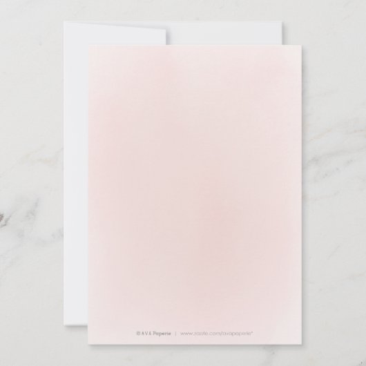 プラムパープル&ほこりっぽいピンクボホフローラキンセアニェラ 招待状 (裏面)