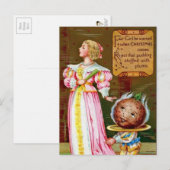 プラムビクトリアンプリン・クリスマス ポストカード (正面/裏面)